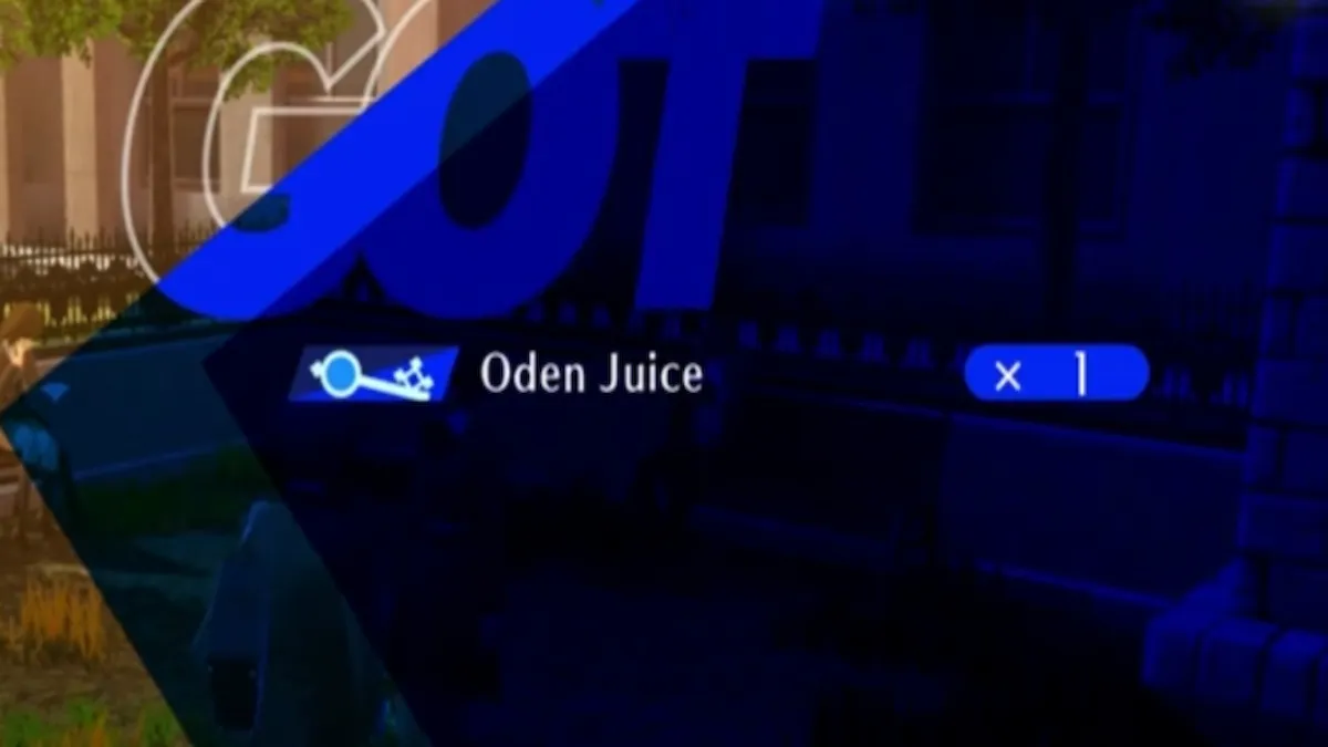 Persona 3 : Reload - Comment obtenir du jus Oden