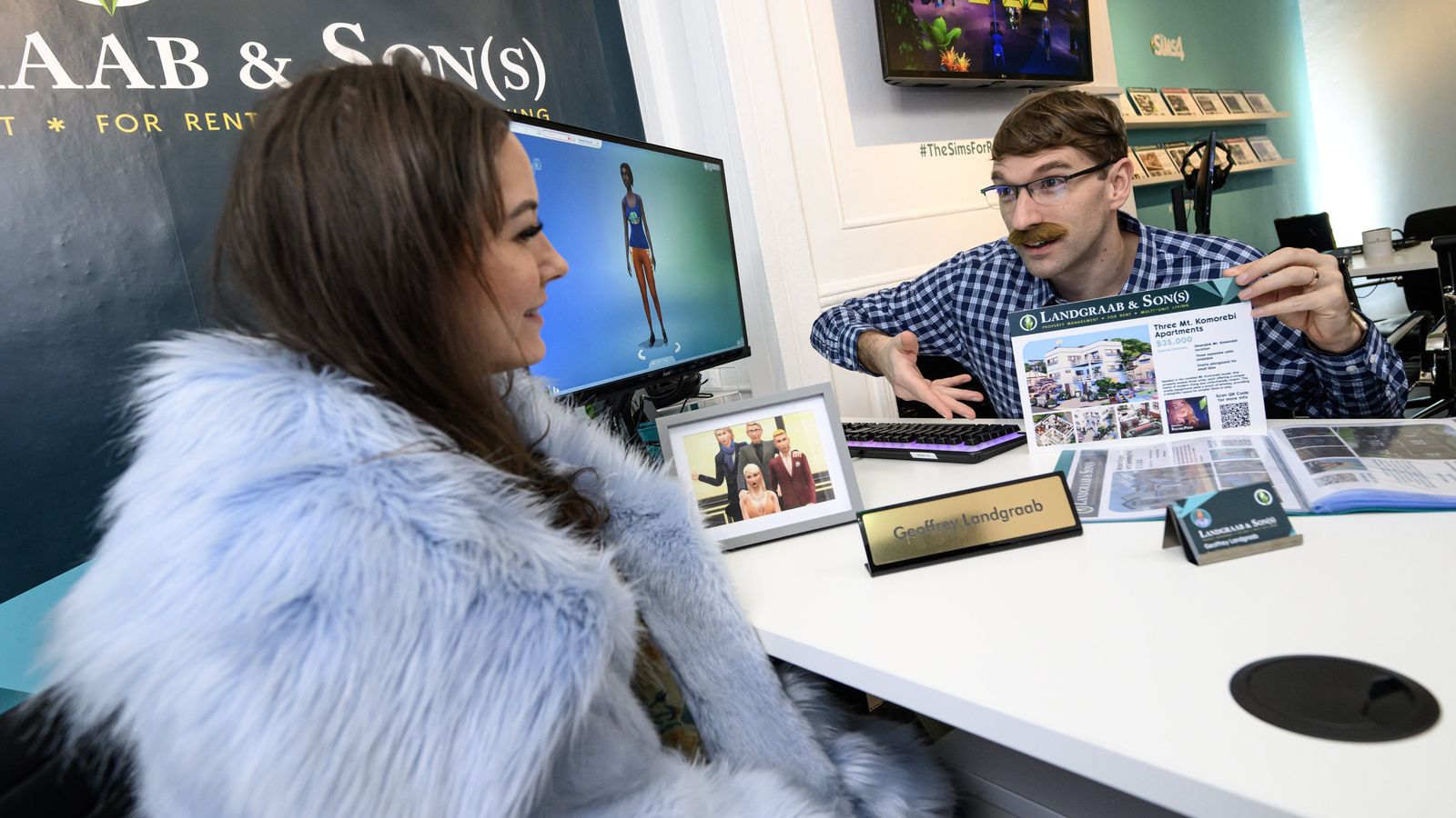 EA ouvre le pop-up Landgraab &amp; Son(s) Estate Agents pour le lancement de l'extension des Sims