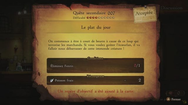 Bravely Default II Soluce – Quête annexe 007 – Le plat du jour