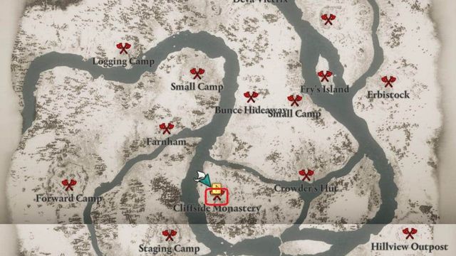 Assassin’s Creed Valhalla - Emplacements des livres de connaissances dans River Raid
