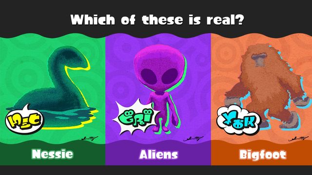 Le prochain Splatfest de Splatoon 3 demande quelle créature cryptique est réelle.