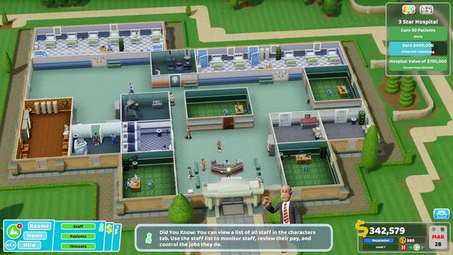 Two Point Hospital : Guide de Sweaty Palms
