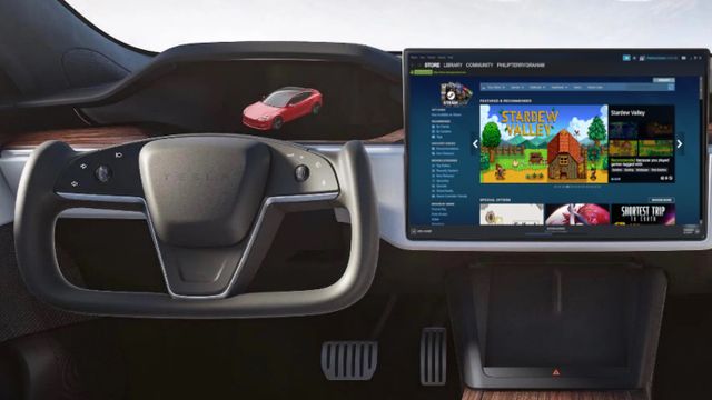 Tesla ajoute Steam à sa gamme de voitures électriques
