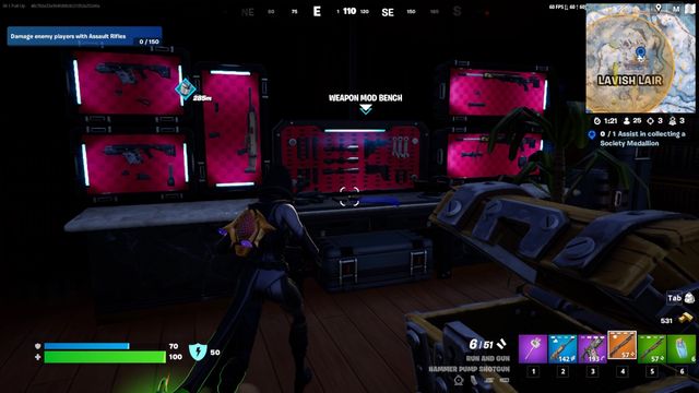Fortnite : Emplacements des bancs de modules d’armes