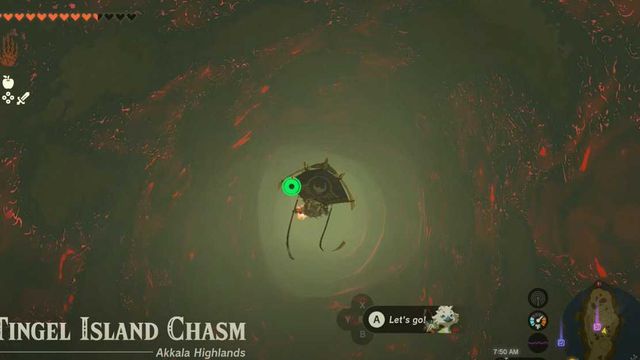 Comment se rendre au gouffre de l'île de Tingel - Zelda : Tears Of The Kingdom