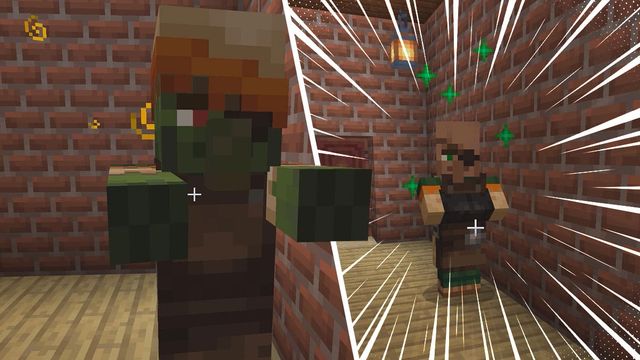Minecraft :  Comment soigner un villageois zombie