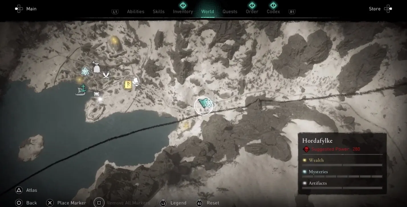 Guide des emplacements de collection Assassin's Creed Valhalla Hordafylke