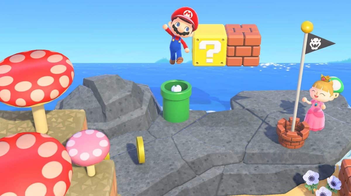Animal Crossing New Horizons - Mario Warp Pipes