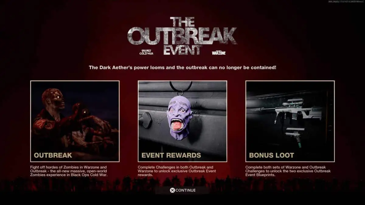 Guide des récompenses d'événement Black Ops Cold War Outbreak