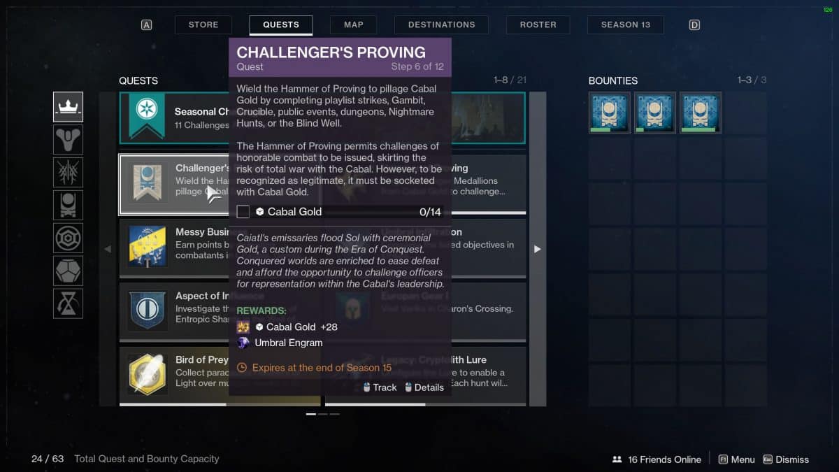 Destiny 2 La saison des élus Les preuves de Challenger Tseret