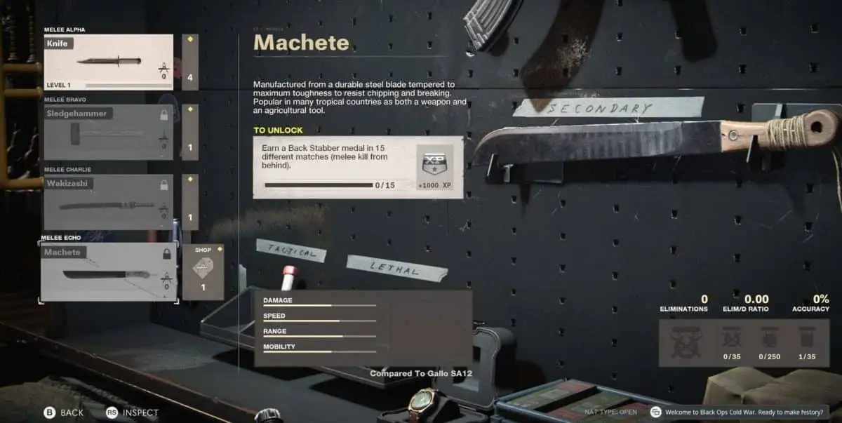 Comment débloquer la machette dans Black Ops Cold War