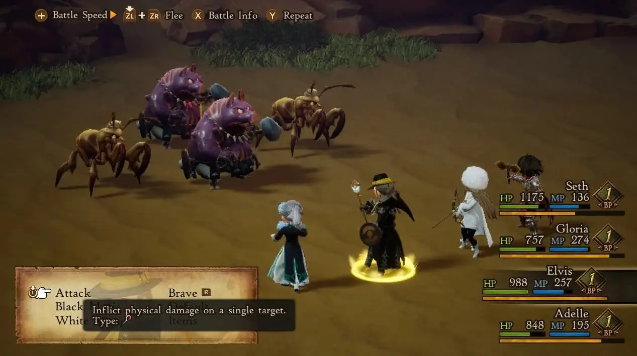 Guide des spécialités de Bravely Default 2