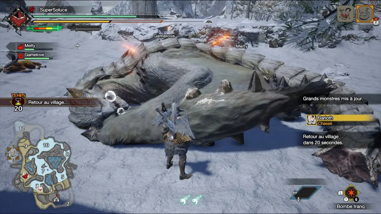 Monster Hunter Rise Comment vaincre Barioth