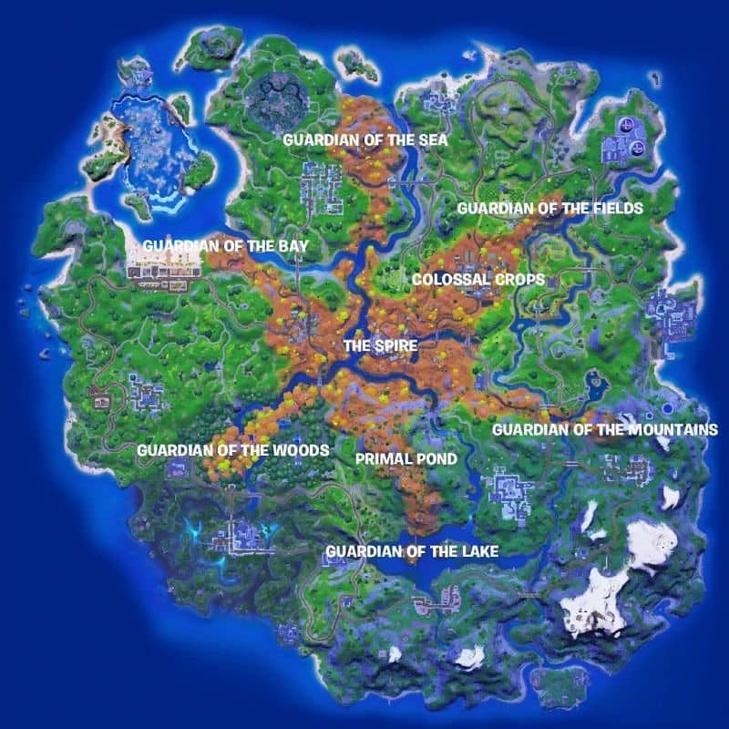 Guide de localisation des objets mythiques de la saison 6 de Fortnite Chapitre 2
