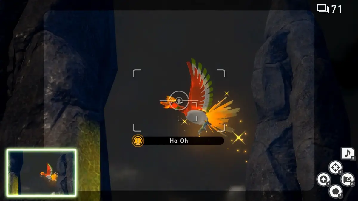 New Pokemon Snap : Comment prendre une photo 4 étoiles Ho Oh