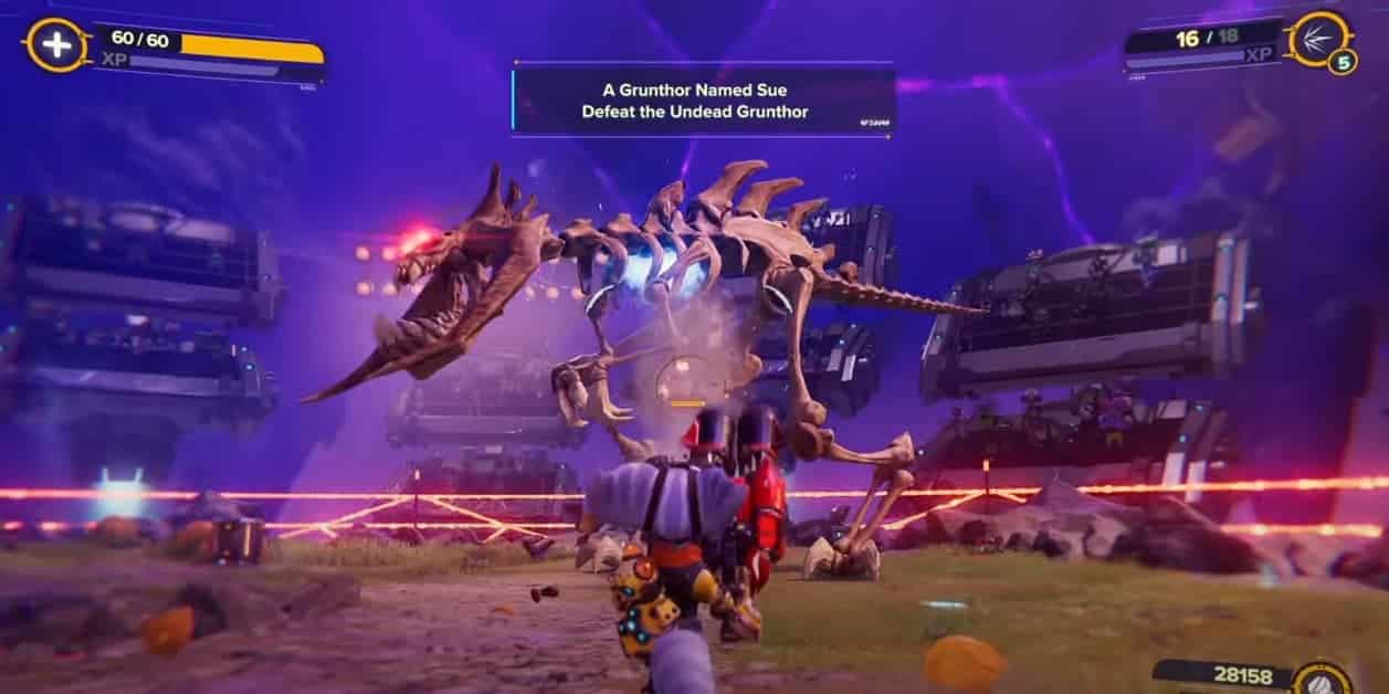 Ratchet & Clank: Rift Apart : Guide du boss Grunthor Sue