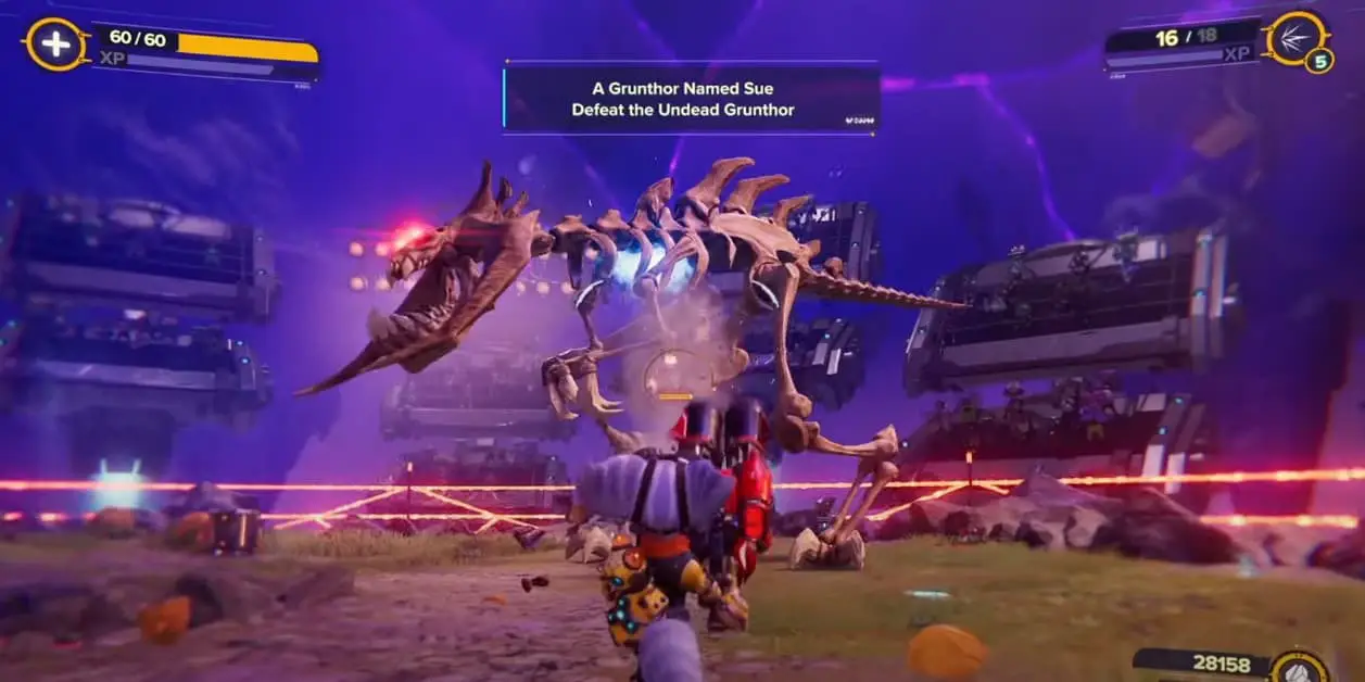 Ratchet & Clank: Rift Apart : Guide du boss Grunthor Sue