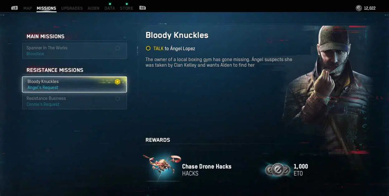 Watch Dogs Legion Bloodline : Guide des missions de Angel Lopez