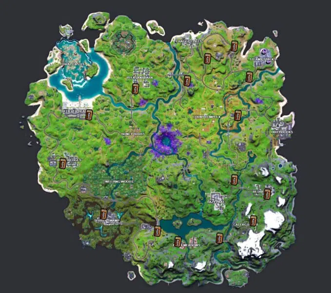 Guide des défis Fortnite Chapter 2 Saison 7 Semaine 6