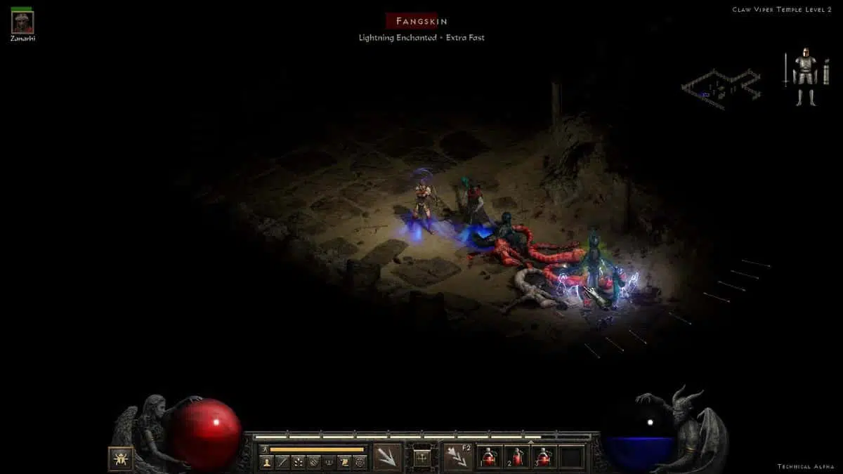 Diablo 2 Resurrected - Guide de localisation du temple de la vipère à griffes