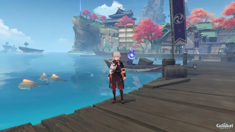 L'arme de poing semble assez bonne pour le Shogun de Raiden, surtout si vous ne voulez pas dépenser de l'argent pour des alternatives gacha. En ce qui concerne le matériel de raffinage du Vaisseau de saké d'Ako, rappelez-vous que vous aurez besoin de cinq d'entre eux pour atteindre le rang de raffinage maximum (R5). Cela signifie 15x Raimei Angelfish, 50x Pufferfish, et 50x Bitter Pufferfish.  Les guides liés que vous voyez ci-dessus indiquent déjà l'emplacement de ces créatures. Pour ce qui est du poisson-puffer et du poisson-puffer amer, vous pouvez vous référer à notre guide des points de pêche de l'impact Genshin. Vous les trouverez normalement à Cider Lake/Springvale, Dawn Winery, Ritou, et Nazuchi Beach.