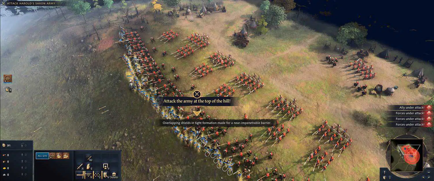 Age of Empires 4 : Ordre de construction rapide de l'ère féodale