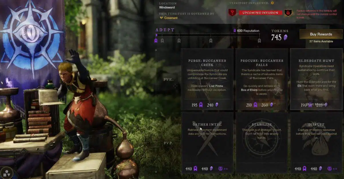 New World : Comment obtenir des jetons de faction