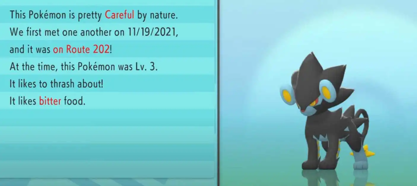 Pokemon DB PB : Emplacement de Luxray, comment évoluer