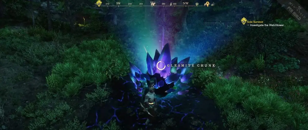 New World : Où trouver des morceaux de Gleamite