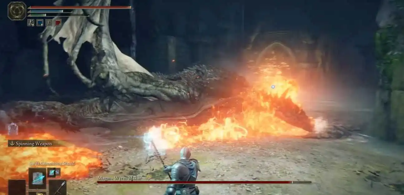 Elden Ring : Guide du boss Magma Wyrm Makar