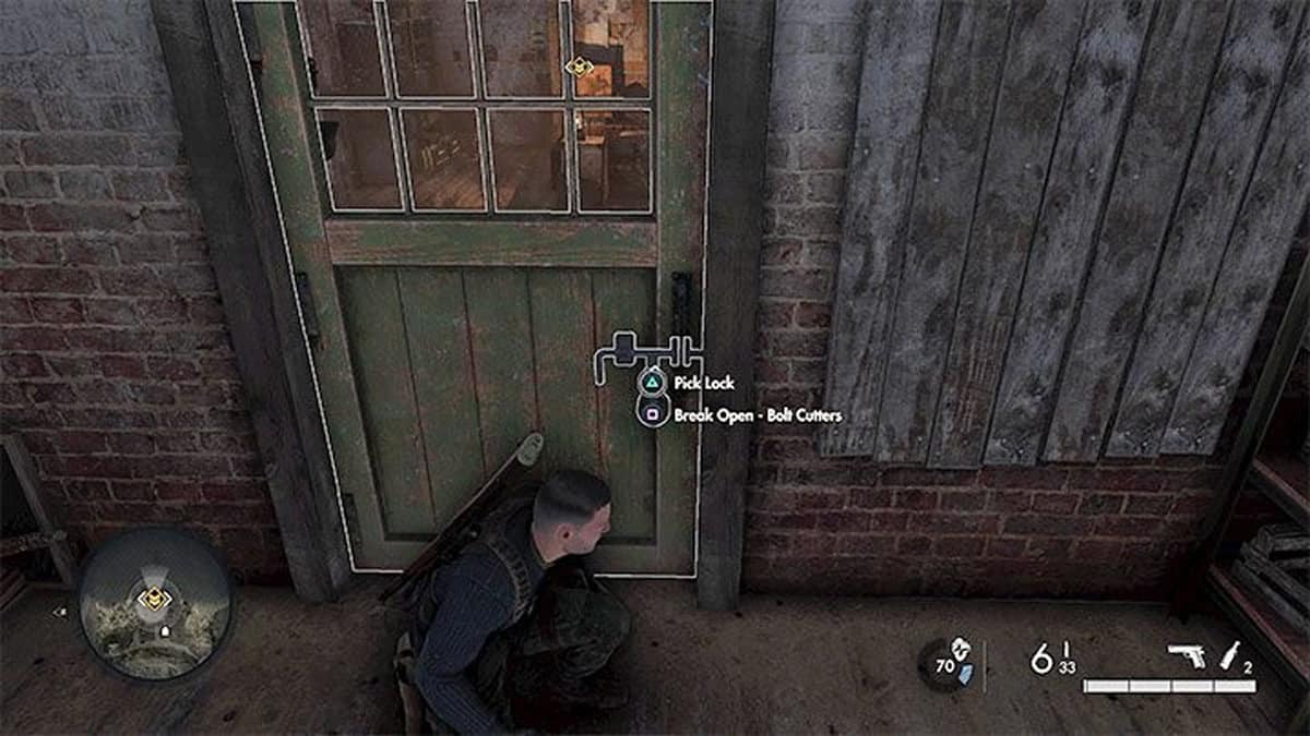 Sniper Elite 5 : Comment trouver et utiliser des coupe-boulons et des pieds de biche
