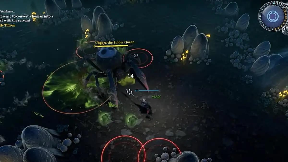 V Rising : Ungora la reine des araignées Emplacement, combat de boss