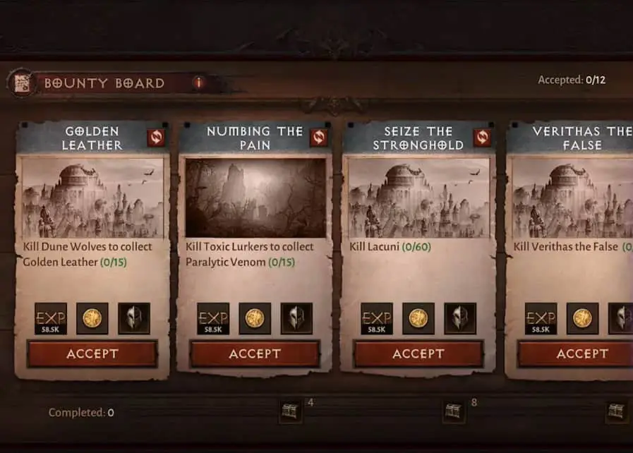 Diablo Immortal : Guide des Bounties