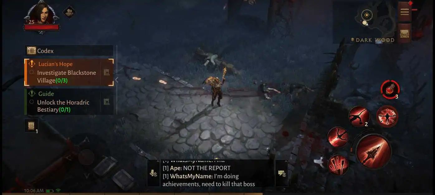 Diablo Immortal : Guide de la zone du bois sombre