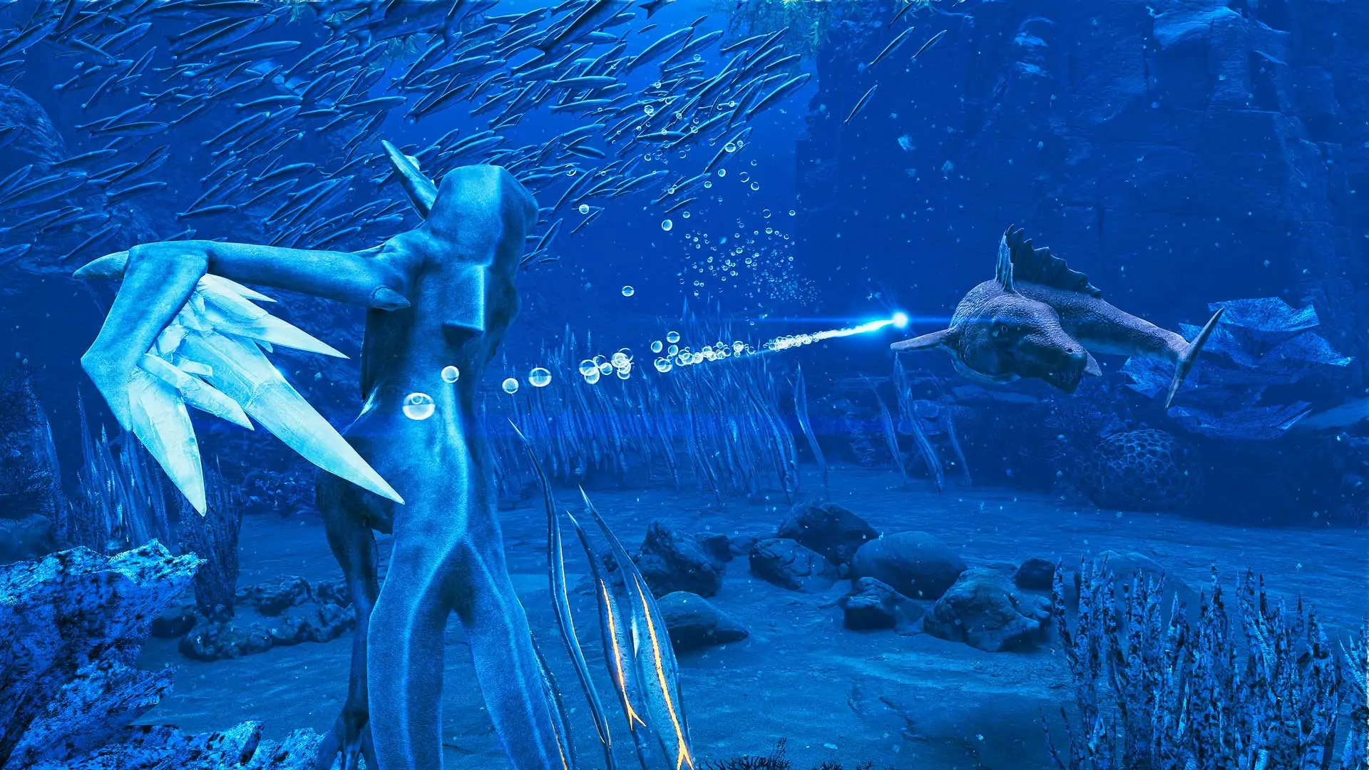 Le jeu d'action sous-marin Glaciered met en scène un descendant d'oiseau aquatique