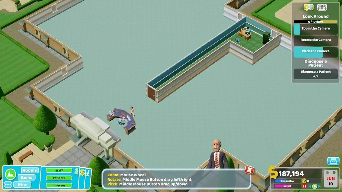 Two Point Hospital : Guide Topless Mountain