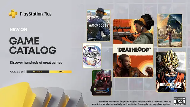 PS Plus Premium et jeux supplémentaires de septembre 2022