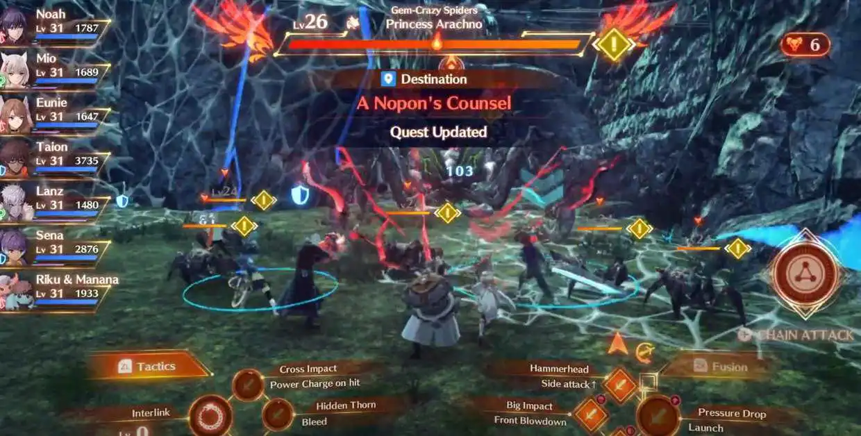 Xenoblade Chronicles 3 : Guide du boss Princesse Arachno