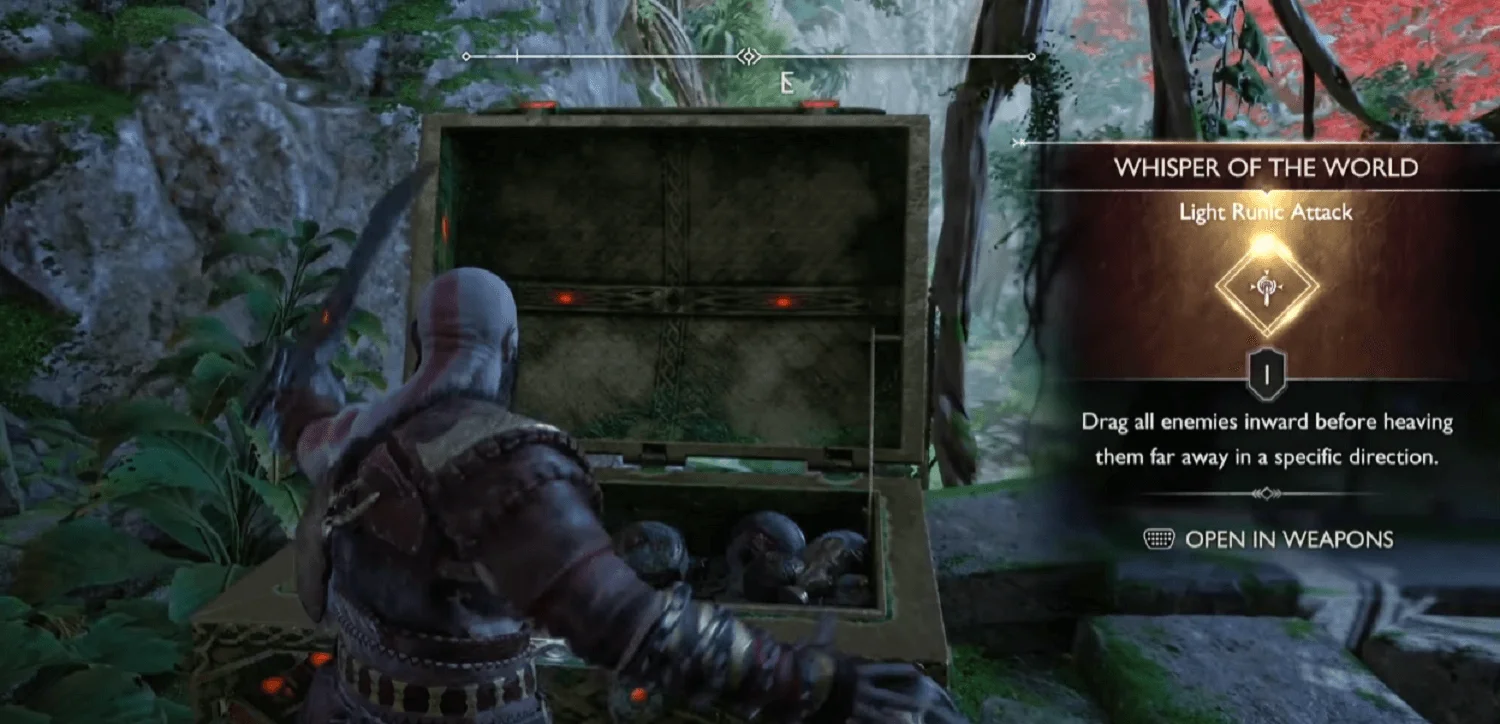 God Of War : Ragnarok - Où obtenir Whisper Of The World