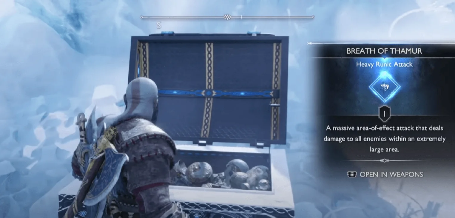 God Of War : Ragnarok - Où obtenir le Souffle de Thamur
