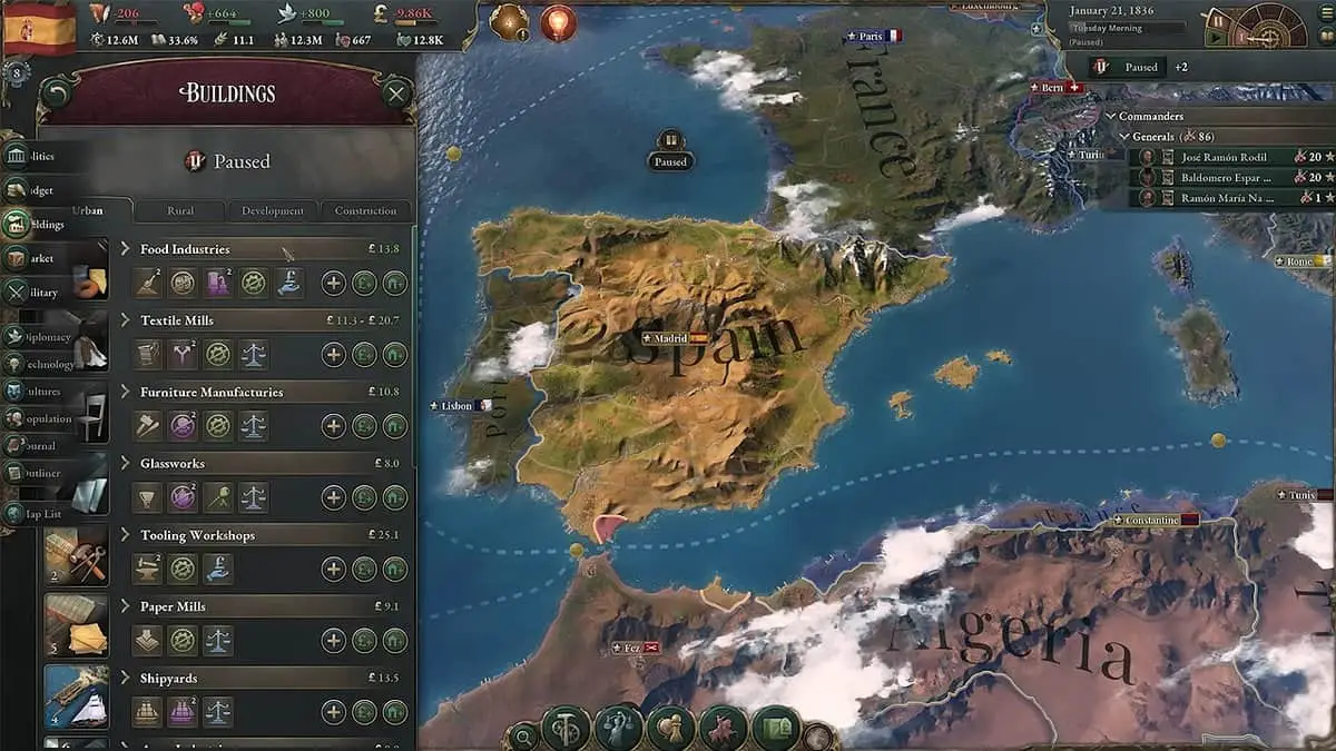 Victoria 3 : Conseils de construction - Comment gérer les bâtiments