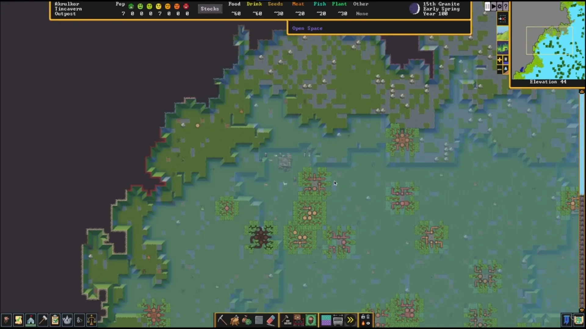 Dwarf Fortress : Configuration d'Embark [Guide complet]