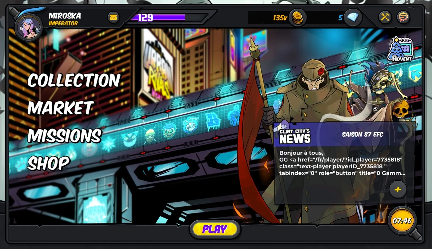 Urban Rivals : Application iOS et Android mise à jour