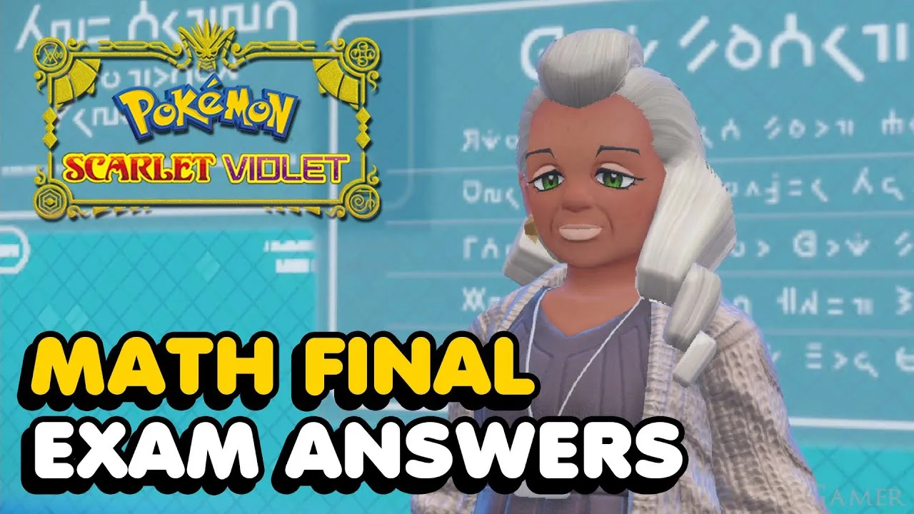 Pokémon : Écarlate et Violet - Toutes les réponses mathématiques