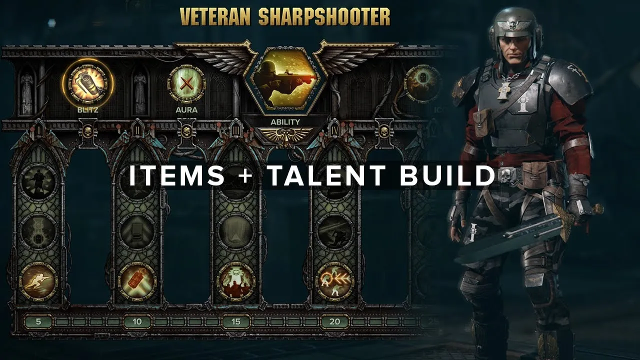 Warhammer 40k : Darktide - Meilleur build de vétéran sharpshooter
