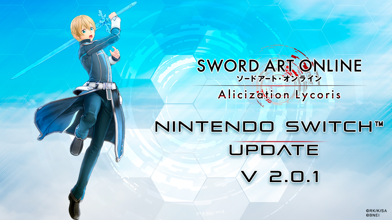 Sword Art Online : La mise à jour Alicization Lycoris (version 2.0.1) est sortie
