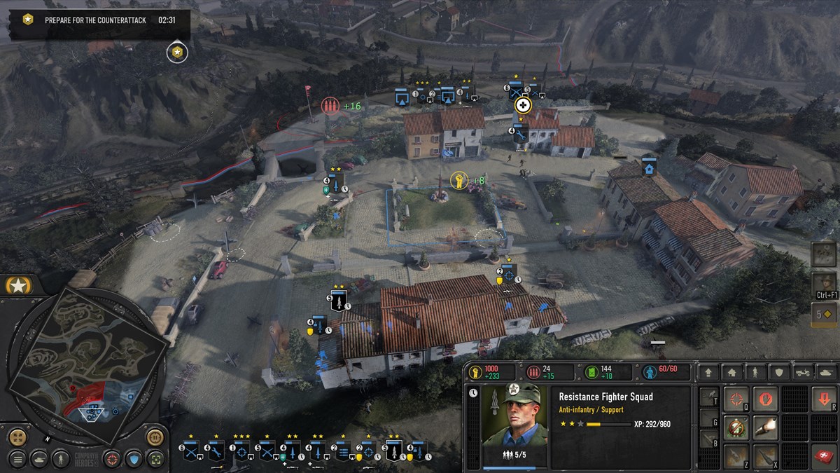 Company Of Heroes 3 Campagne d'Italie Unités partisanes Soutien partisan Valenti 1