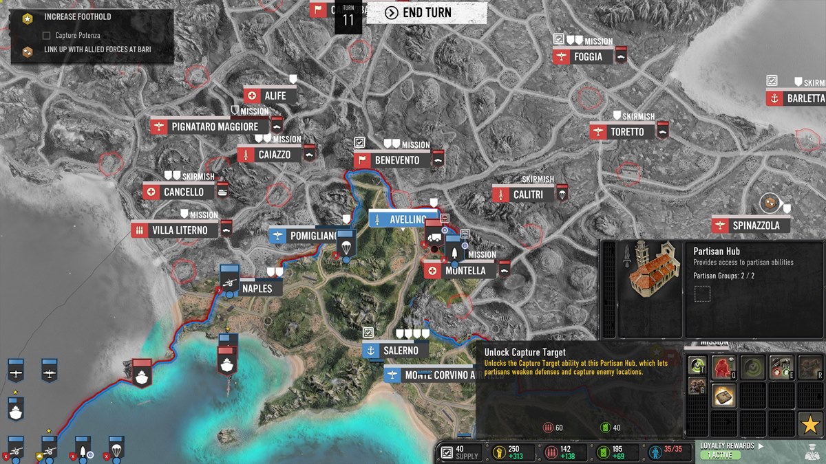Company Of Heroes 3 Campagne d'Italie Unités partisanes Soutien partisan Valenti 2