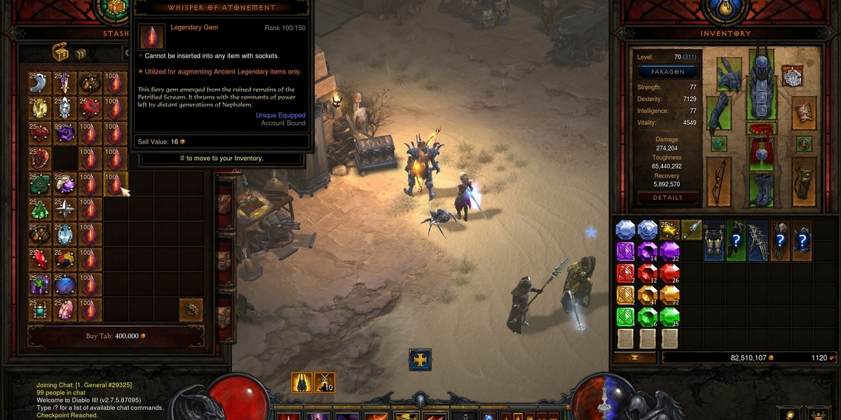 Diablo III : Que fait Whisper of Atonement ?