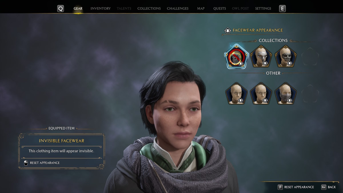Hogwarts Legacy Comment transmogrifier l'apparence de vos objets d'équipement désactivés
